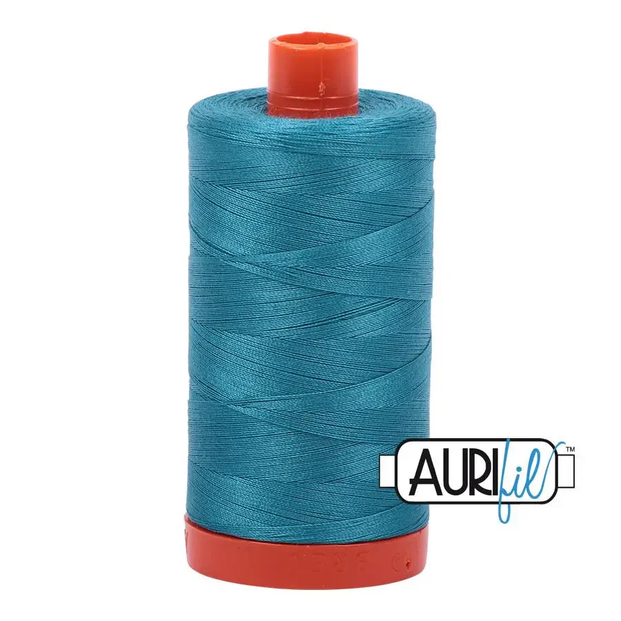 4182 Dark Turquoise Aurifil Cotton 50wt Large Spool 1 4182 Dark Turquoise Aurifil Cotton 50wt Large Spool