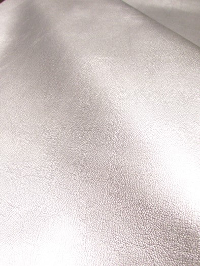 Metallic Silver Marine Vinyl Fabric / Sold By The Yard 2 Metallic Silver Marine Vinyl Fabric / Sold By The Yard