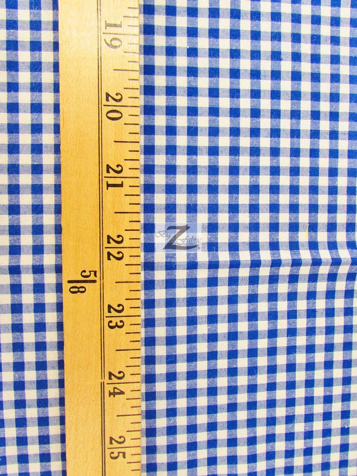 Mini Checkered Gingham Poly Cotton Printed Fabric / Hunter Green / Sold By The Yard 2 Mini Checkered Gingham Poly Cotton Printed Fabric / Hunter Green / Sold By The Yard