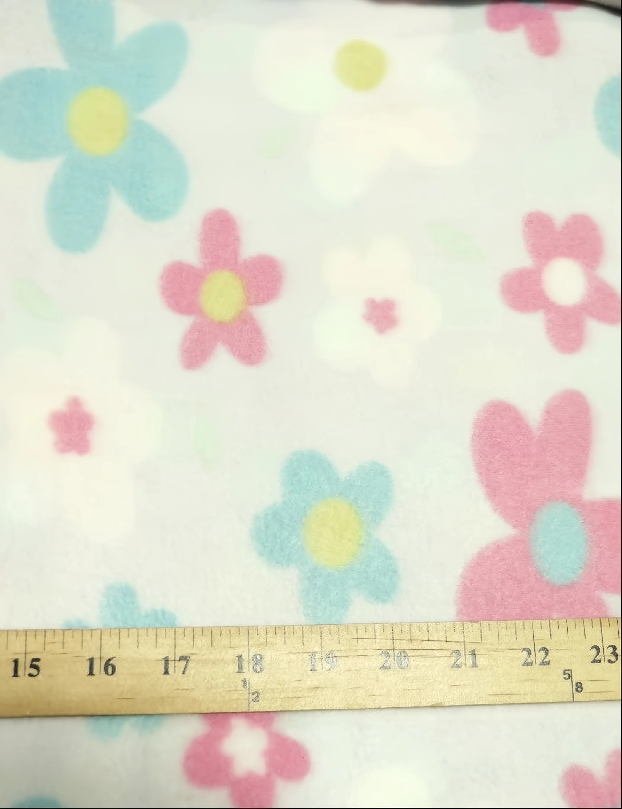 Multi Sunflowers Light Fleece Fabric 1 Multi Sunflowers Light Fleece Fabric