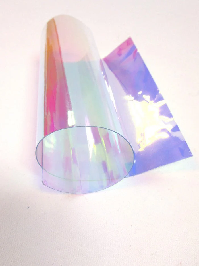 Multi-Color (12 Gauge) Tinted Plastic Vinyl Fabric / Sold By The Yard 2 Multi-Color (12 Gauge) Tinted Plastic Vinyl Fabric / Sold By The Yard