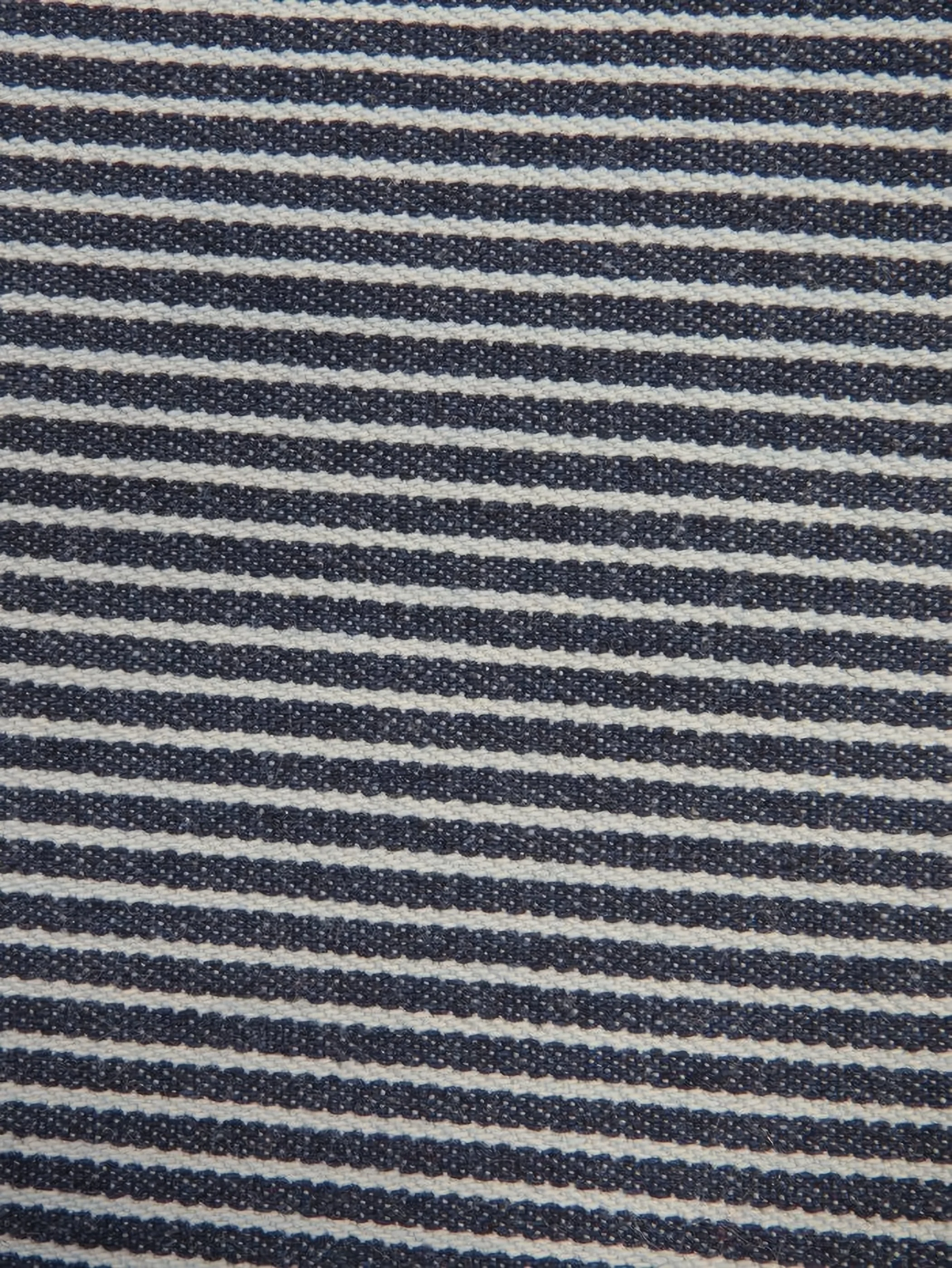 Natural with Navy Stripe 9oz Stretch Denim Fabric 1 Natural with Navy Stripe 9oz Stretch Denim Fabric
