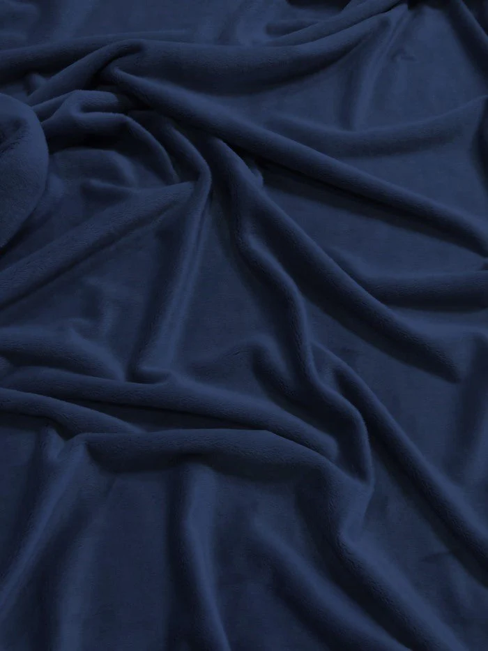 Navy Blue Minky Solid Baby Soft Fabric 1 Navy Blue Minky Solid Baby Soft Fabric