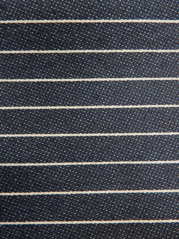 Navy Stripe 6.7oz Poly-Cotton Denim 1 Navy Stripe 6.7oz Poly-Cotton Denim