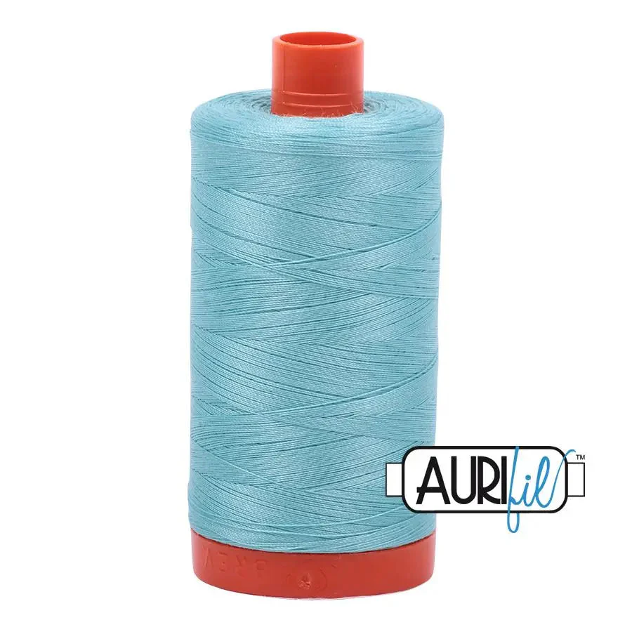5006 Light Turquiose Aurifil Cotton 50wt Large Spool 1 5006 Light Turquiose Aurifil Cotton 50wt Large Spool