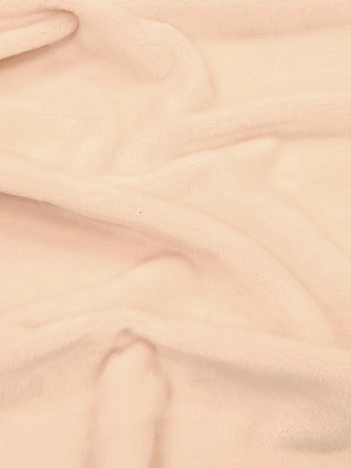 Nude Pink Minky Solid Baby Soft Fabric 1 Nude Pink Minky Solid Baby Soft Fabric