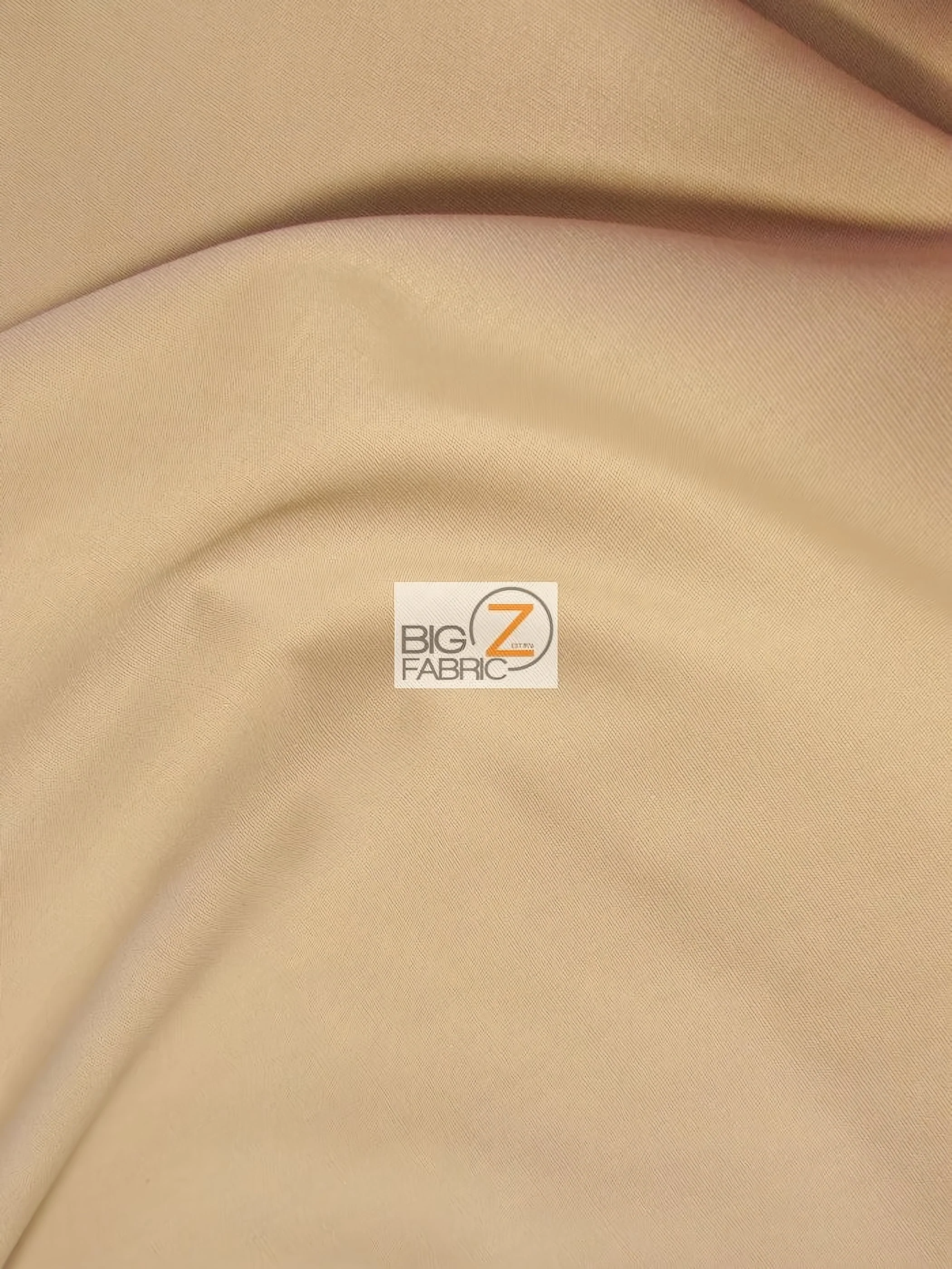 Poly Cotton Fabric Solid Heavyweight Uniform / Sand / Sold By The Yard 1 Poly Cotton Fabric Solid Heavyweight Uniform / Sand / Sold By The Yard