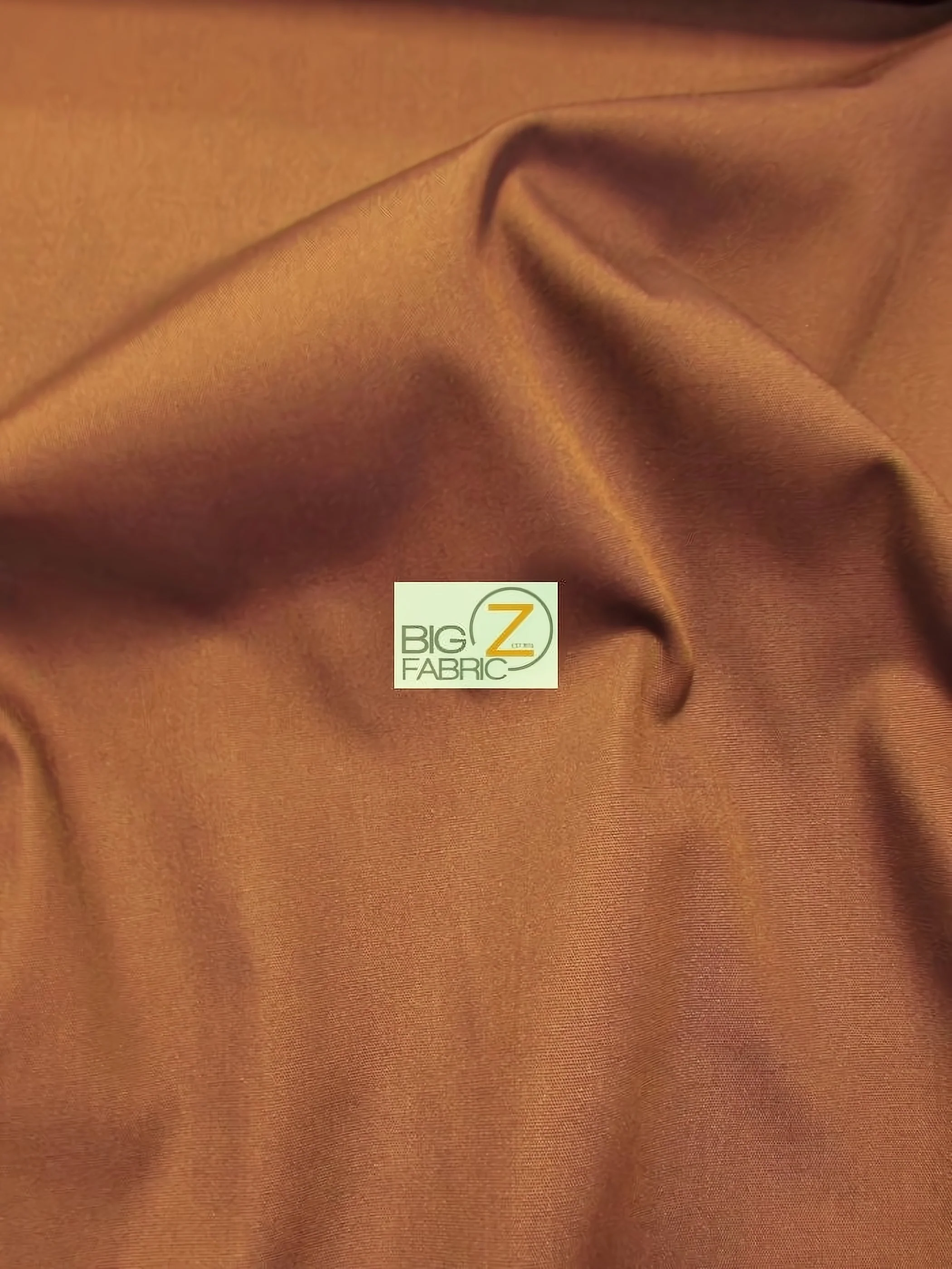 Poly Cotton Fabric Solid Heavyweight Uniform / Rust / Sold By The Yard 1 Poly Cotton Fabric Solid Heavyweight Uniform / Rust / Sold By The Yard