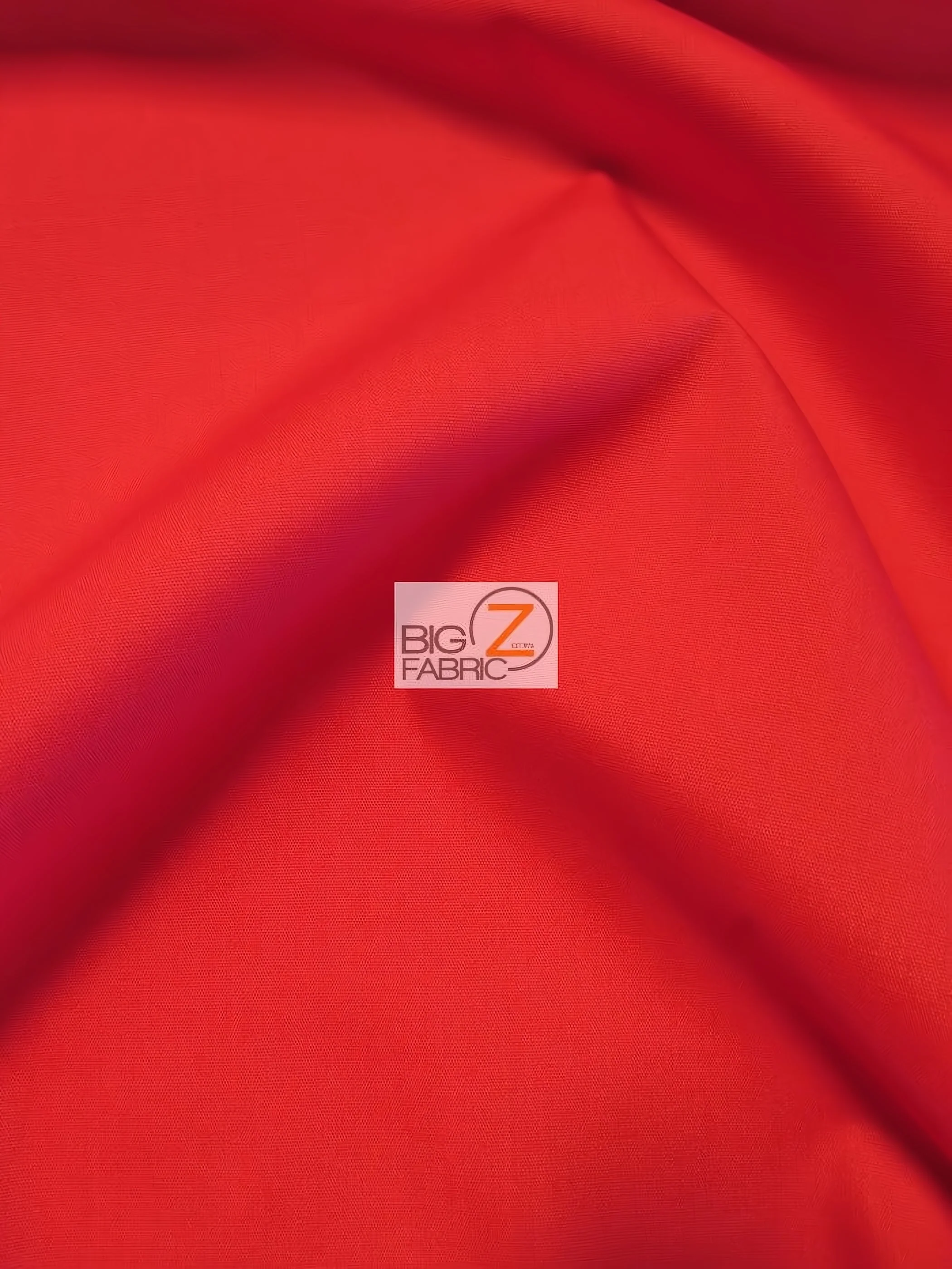 Poly Cotton Fabric Solid Heavyweight Uniform / Red / Sold By The Yard 1 Poly Cotton Fabric Solid Heavyweight Uniform / Red / Sold By The Yard