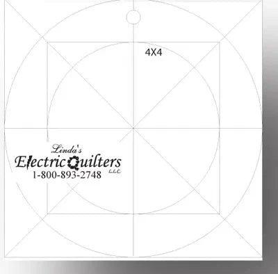 6" x 6" Square Quilt Template
