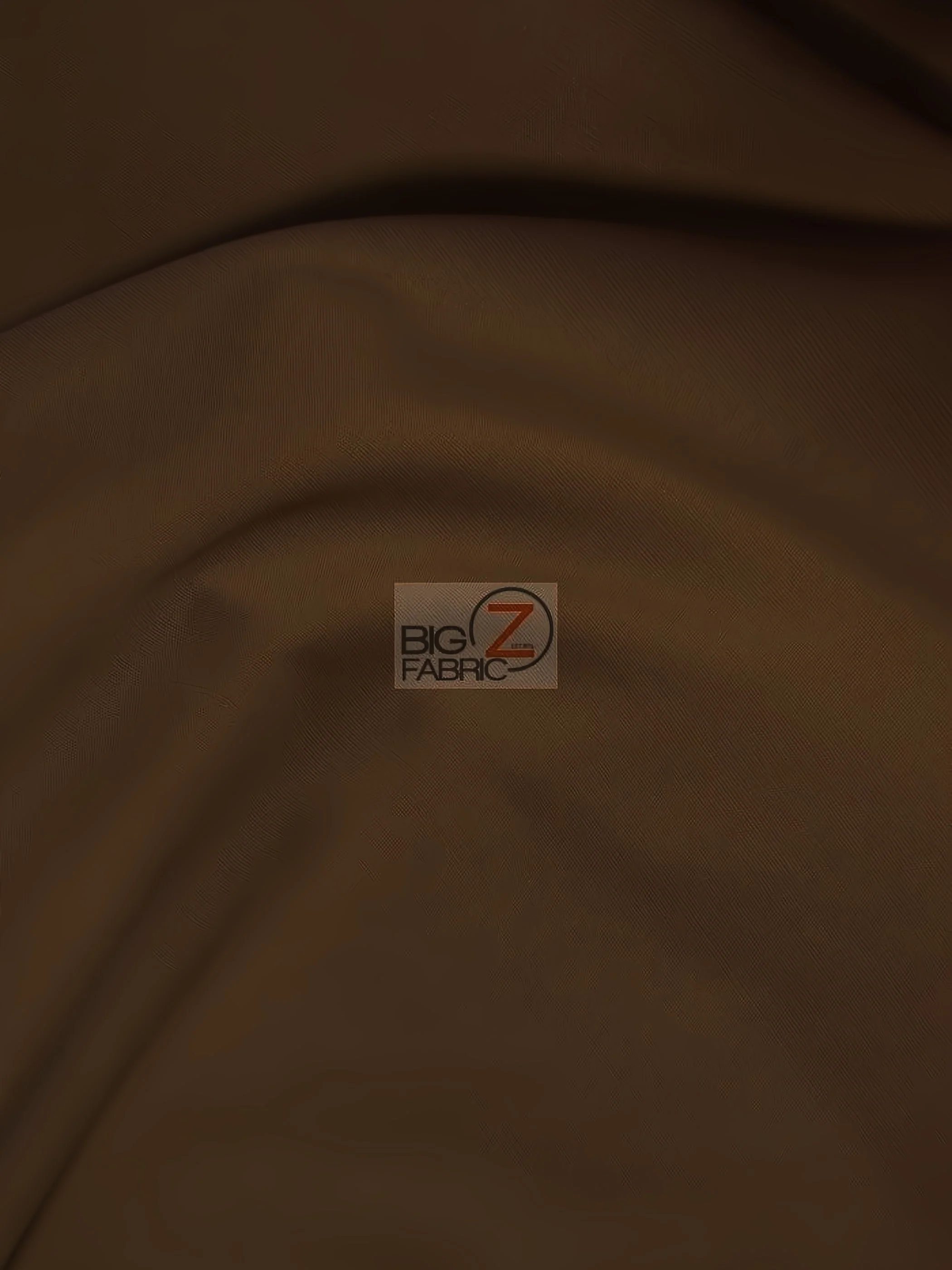 Poly Cotton Fabric Solid Heavyweight Uniform / Brown / Sold By The Yard 1 Poly Cotton Fabric Solid Heavyweight Uniform / Brown / Sold By The Yard