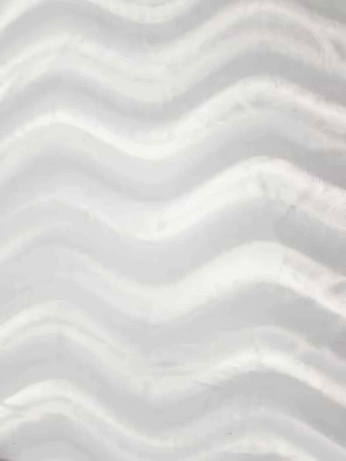 White Velboa Solid Wavy Short Pile Fabric / Sold By The Yard