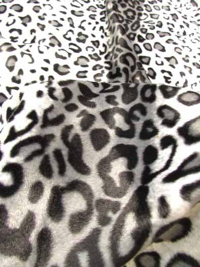 Red/White Velboa Leopard Animal Short Pile Fabric / Sold By The Yard 2 Red/White Velboa Leopard Animal Short Pile Fabric / Sold By The Yard