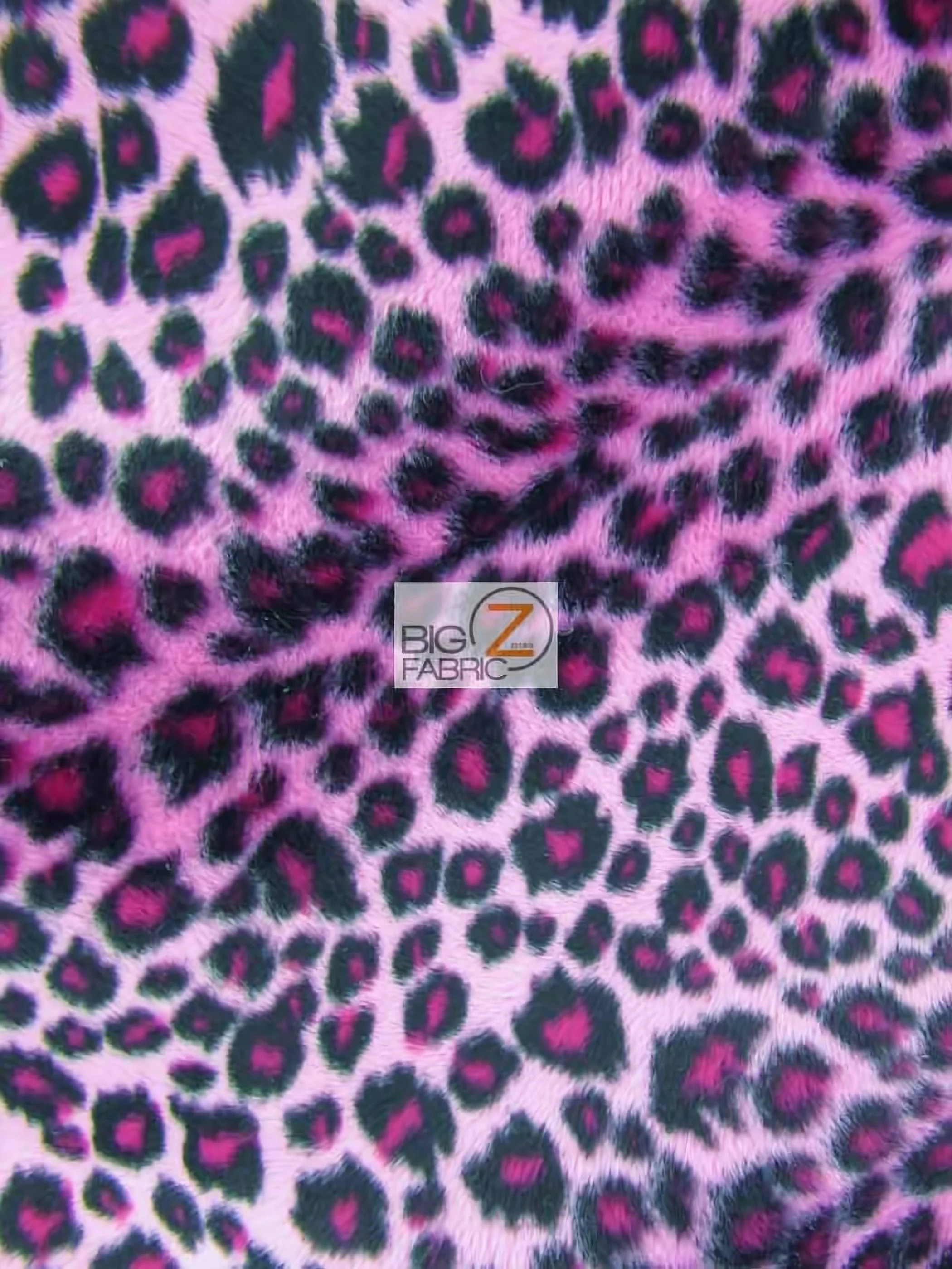 Pink Velboa Cheetah Animal Short Pile Fabric / Sold By The Yard 1 Pink Velboa Cheetah Animal Short Pile Fabric / Sold By The Yard