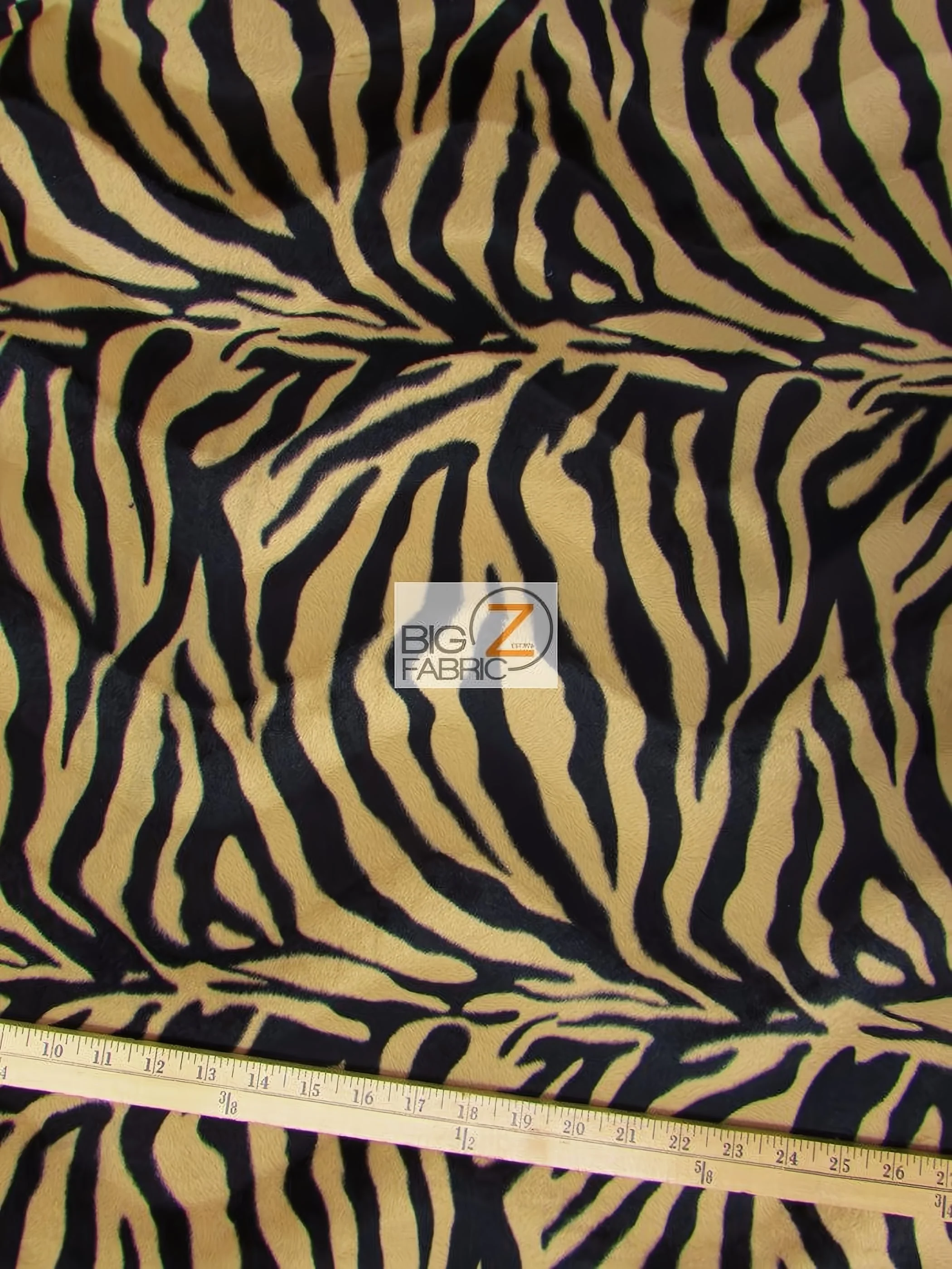 Sepia Brown/Black Stripe Velboa Zebra Animal Short Pile Fabric / Sold By The Yard 1 Sepia Brown/Black Stripe Velboa Zebra Animal Short Pile Fabric / Sold By The Yard