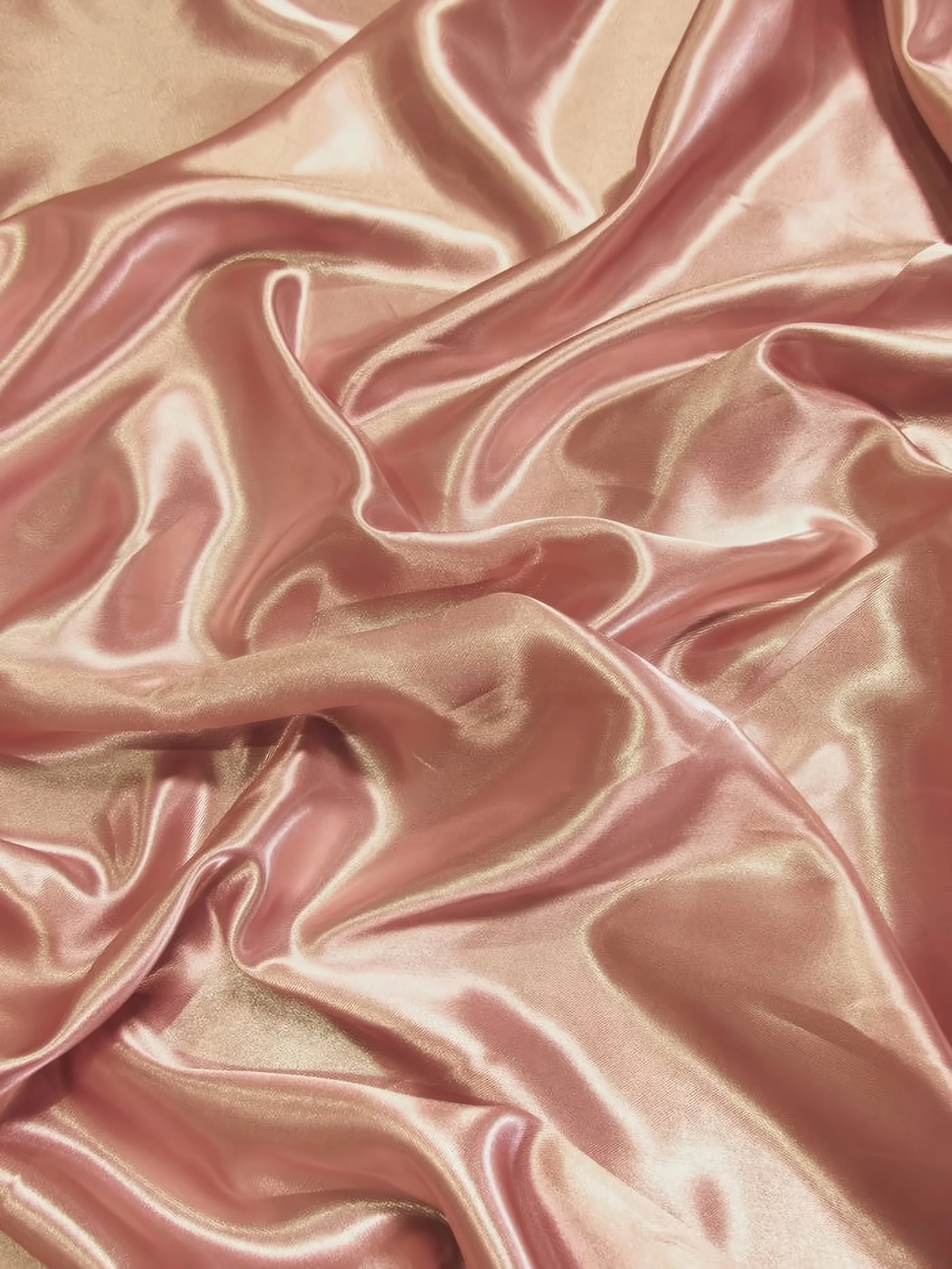 Solid Medium Weight Shiny Satin Fabric / Dusty Rose 1 Solid Medium Weight Shiny Satin Fabric / Dusty Rose