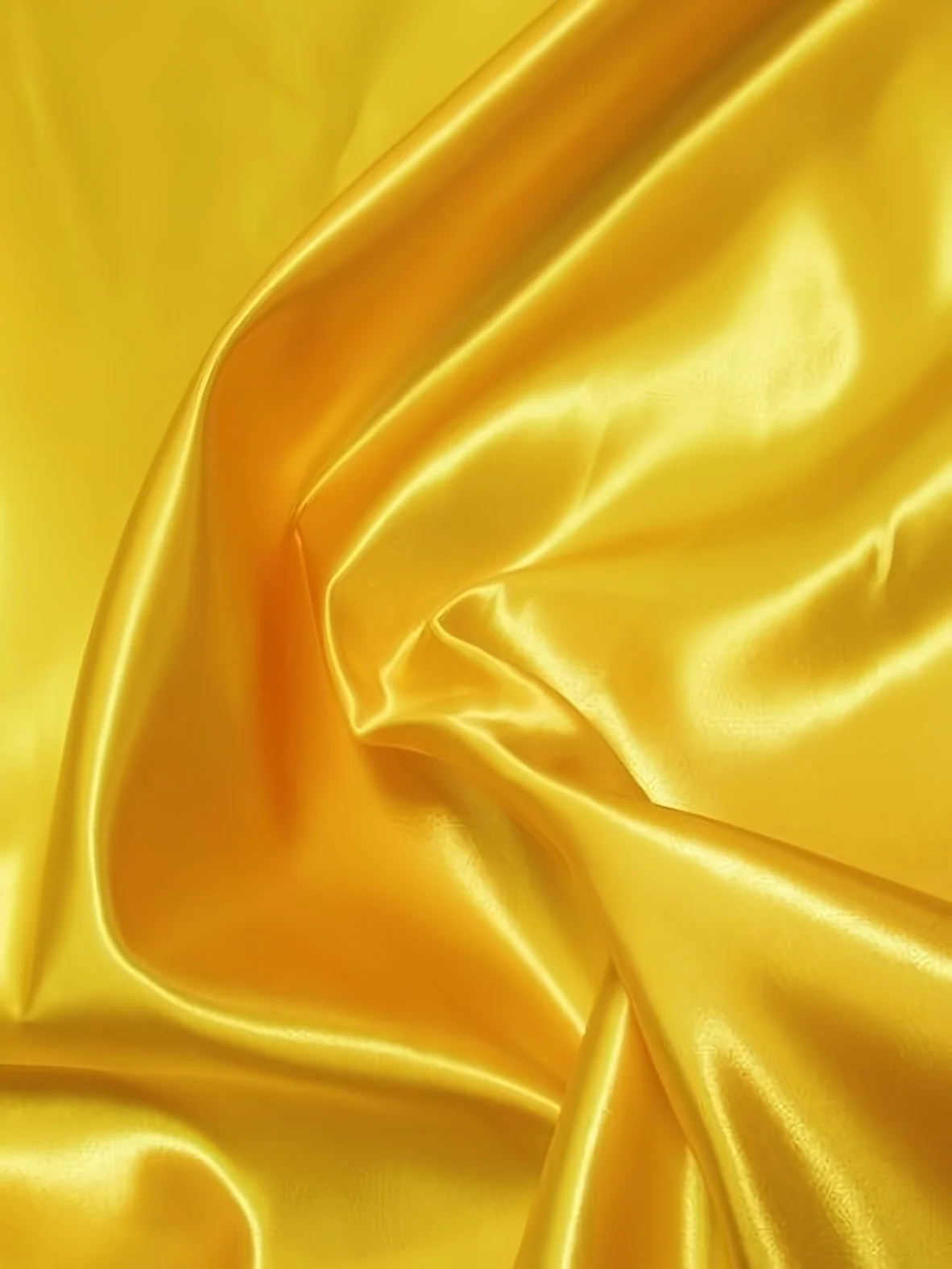 Solid Shiny Bridal Satin Fabric / Yellow / Sold By The Yard 1 Solid Shiny Bridal Satin Fabric / Yellow / Sold By The Yard