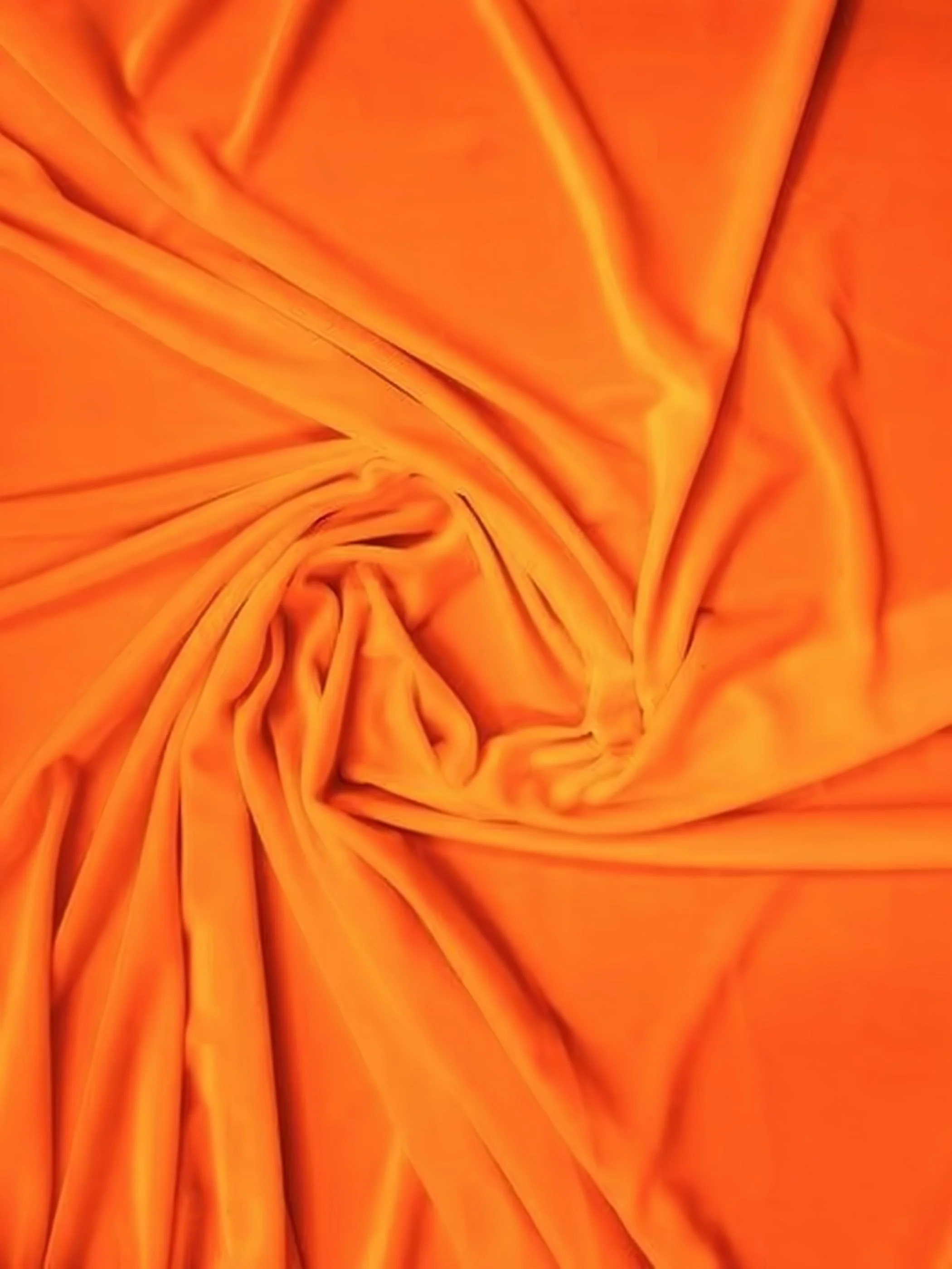 Stretch Velvet Velour Spandex 360 Grams Costume Fabric / Orange / Sold By The Yard 1 Stretch Velvet Velour Spandex 360 Grams Costume Fabric / Orange / Sold By The Yard