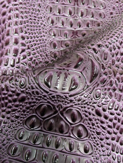Passion Purple Florida Gator 3D Embossed Vinyl Fabric / Sold By The Yard 6 Passion Purple Florida Gator 3D Embossed Vinyl Fabric / Sold By The Yard