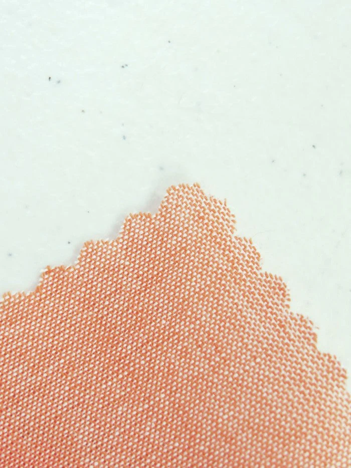 Peach 100% Cotton Chambray Fabric 2 Peach 100% Cotton Chambray Fabric