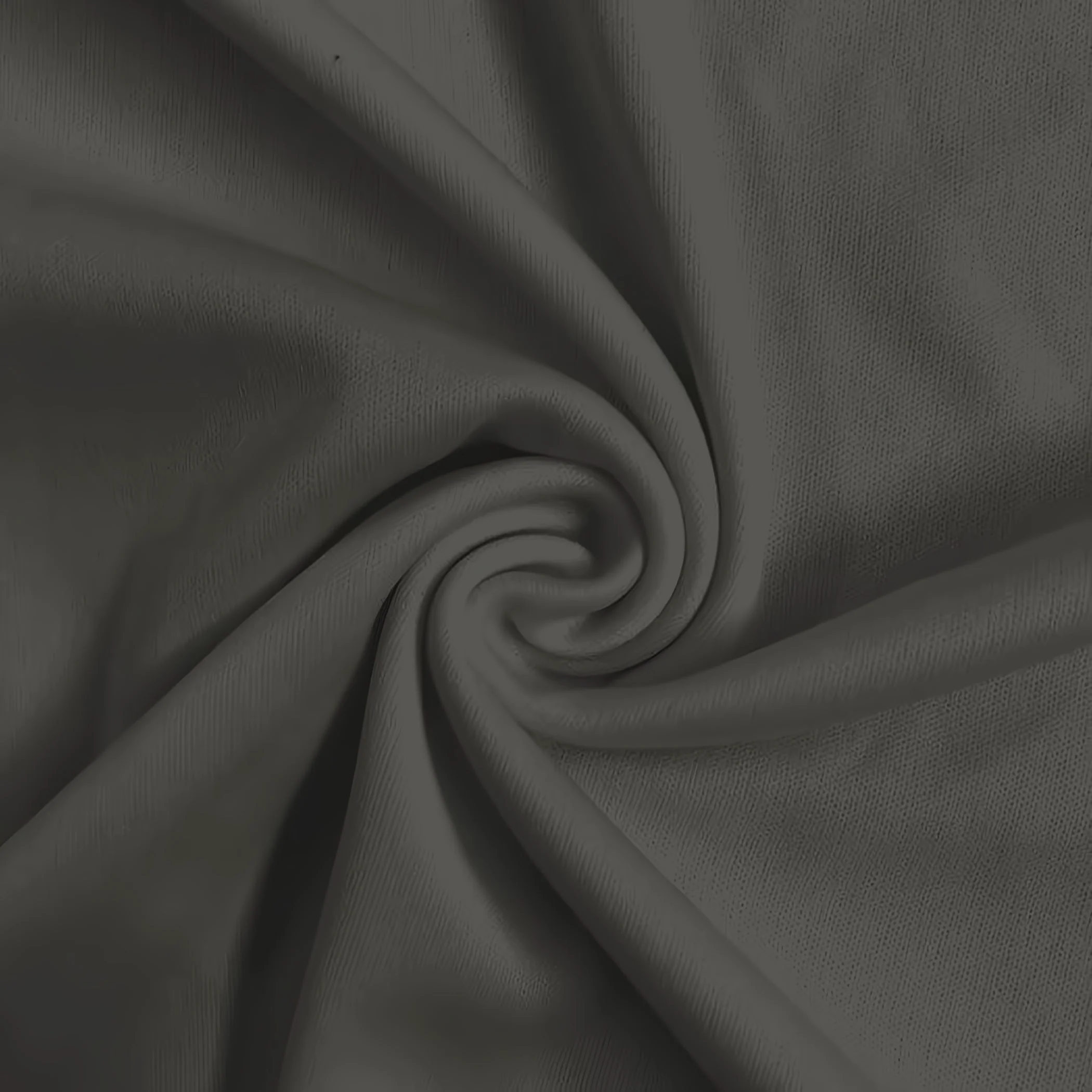 Solid Polyester Interlock Knit Fabric / Charcoal / Sold By The Yard 1 Solid Polyester Interlock Knit Fabric / Charcoal / Sold By The Yard