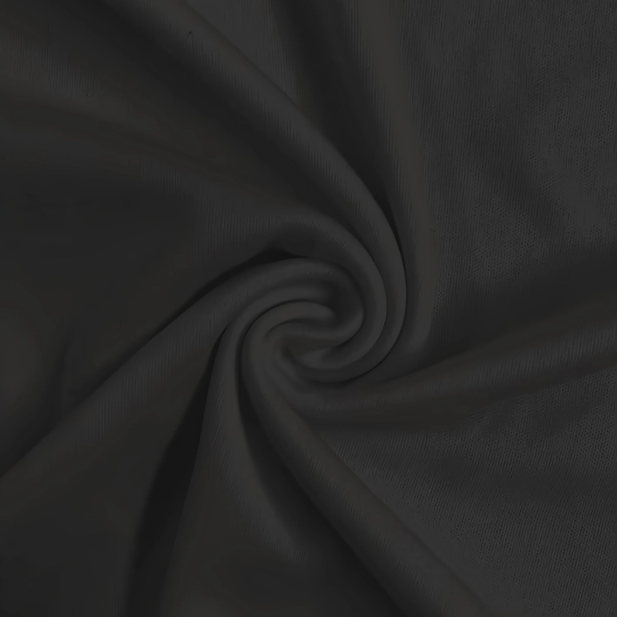 Solid Polyester Interlock Knit Fabric / Black / Sold By The Yard 1 Solid Polyester Interlock Knit Fabric / Black / Sold By The Yard