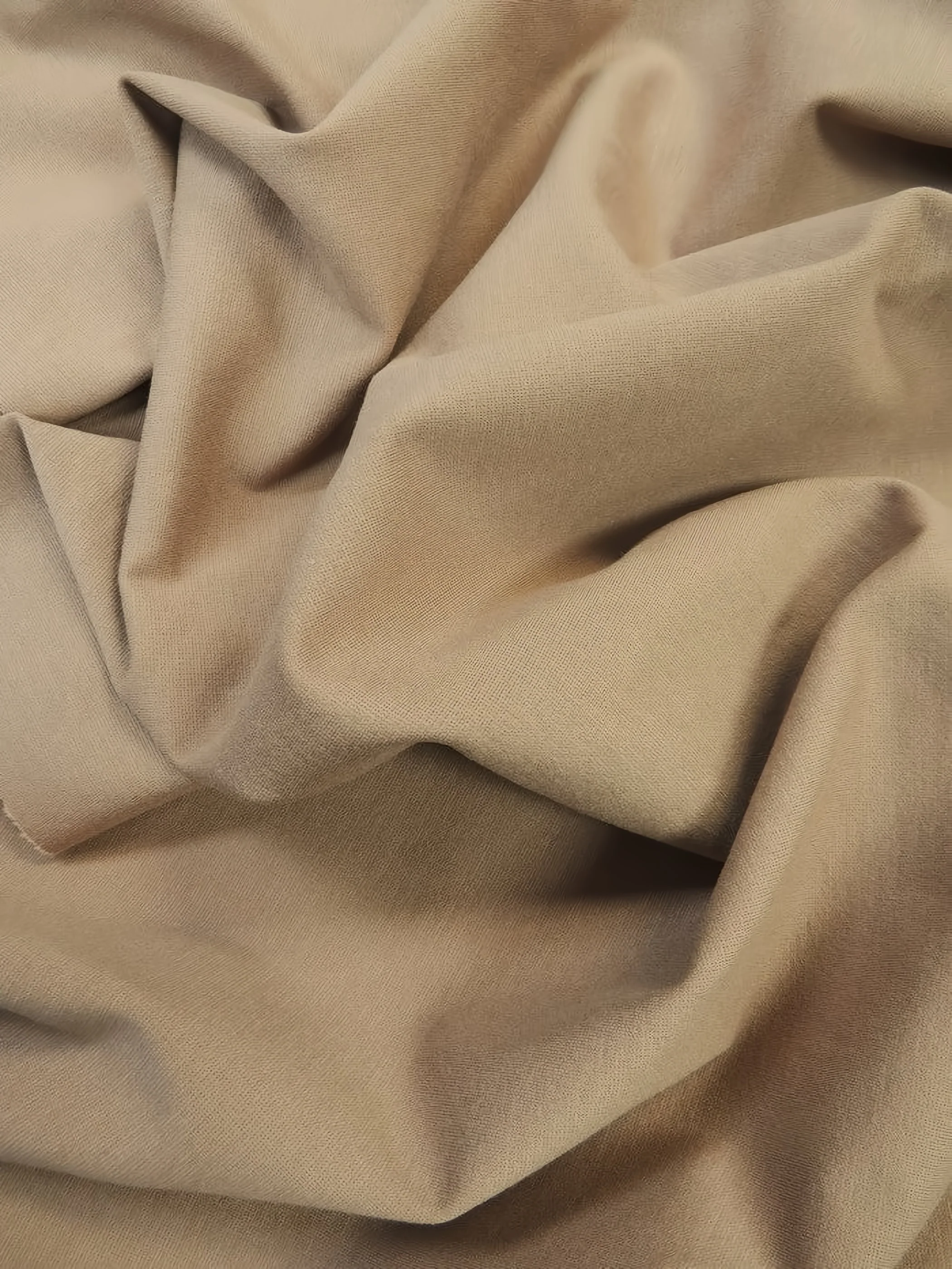 Ponte De Roma Jersey Knit Spandex Fabric / Mocha / Sold By The Yard 1 Ponte De Roma Jersey Knit Spandex Fabric / Mocha / Sold By The Yard