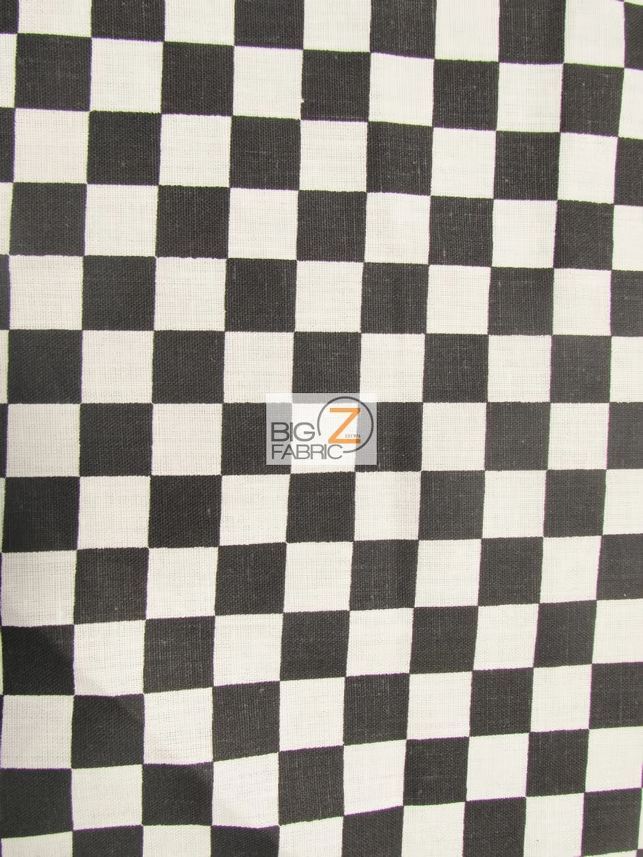 Poly Cotton Printed Fabric Square Checkered / Mini Black/White / Sold By The Yard 1 Poly Cotton Printed Fabric Square Checkered / Mini Black/White / Sold By The Yard