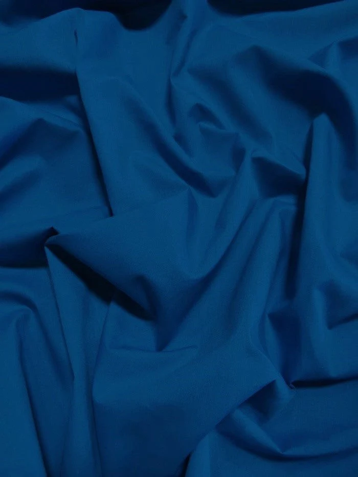 Poly Cotton Solid Fabric 58"/60" Width / Dark Royal Blue / Sold By The Yard 1 Poly Cotton Solid Fabric 58"/60" Width / Dark Royal Blue / Sold By The Yard