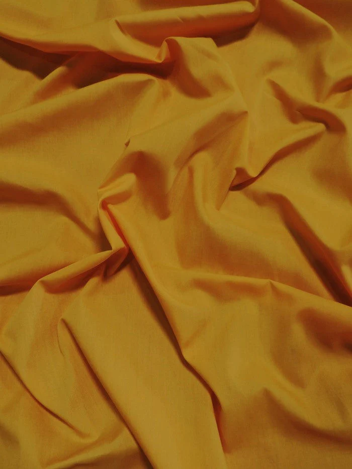 Poly Cotton Solid Fabric 58"/60" Width / Mustard / Sold By The Yard 1 Poly Cotton Solid Fabric 58"/60" Width / Mustard / Sold By The Yard