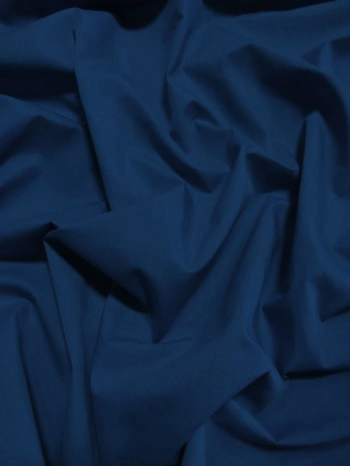 Poly Cotton Solid Fabric 58"/60" Width / Navy / Sold By The Yard 1 Poly Cotton Solid Fabric 58"/60" Width / Navy / Sold By The Yard