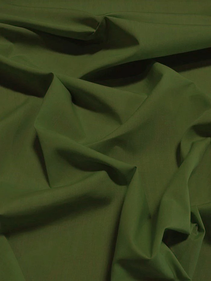 Poly Cotton Solid Fabric 58"/60" Width / Olive / Sold By The Yard 1 Poly Cotton Solid Fabric 58"/60" Width / Olive / Sold By The Yard