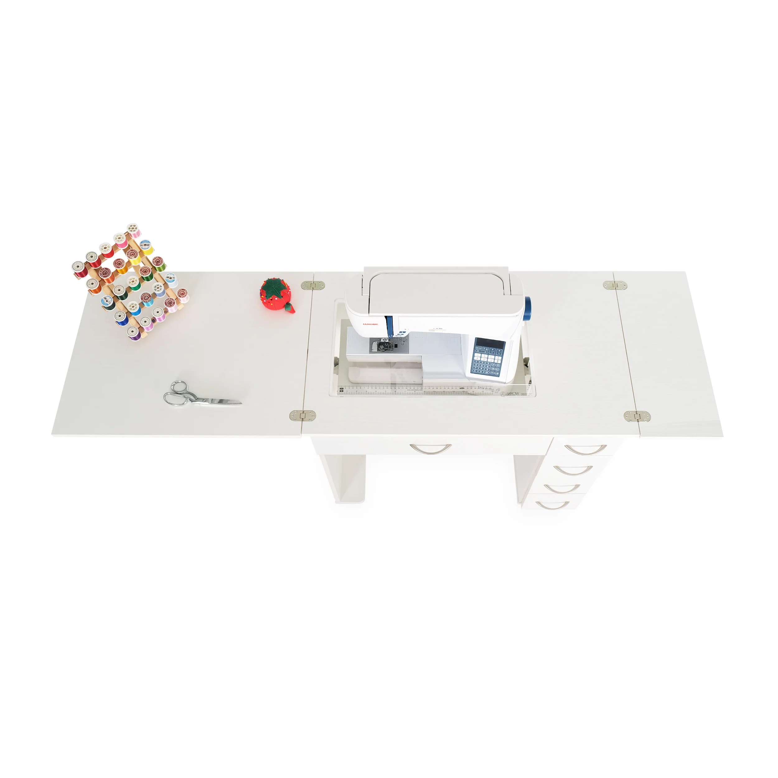 Alice Sewing Cabinet Ash White 3 Alice Sewing Cabinet Ash White