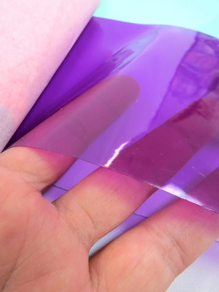 Purple (12 Gauge) Tinted Plastic Vinyl Fabric / Sold By The Yard 2 Purple (12 Gauge) Tinted Plastic Vinyl Fabric / Sold By The Yard