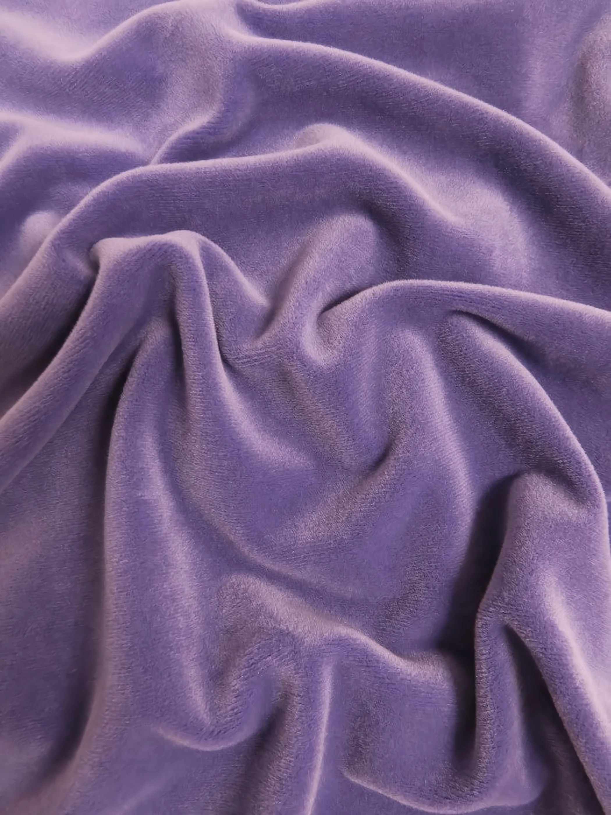 Purple Stretch Mochi Plush Minky / Soft Solid Fabric by the Yard 1 Purple Stretch Mochi Plush Minky / Soft Solid Fabric by the Yard