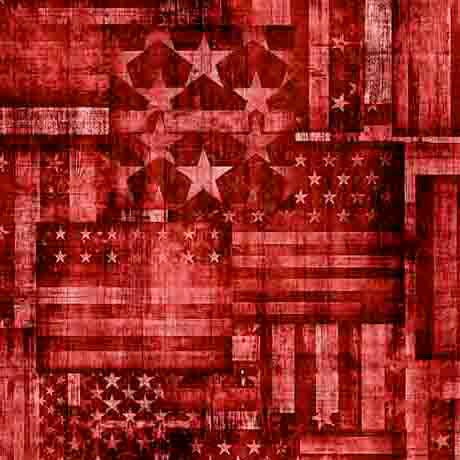 Red Flag Patchwork 1776 Cotton 44"/45" Fabric Per Yard 1 Red Flag Patchwork 1776 Cotton 44"/45" Fabric Per Yard