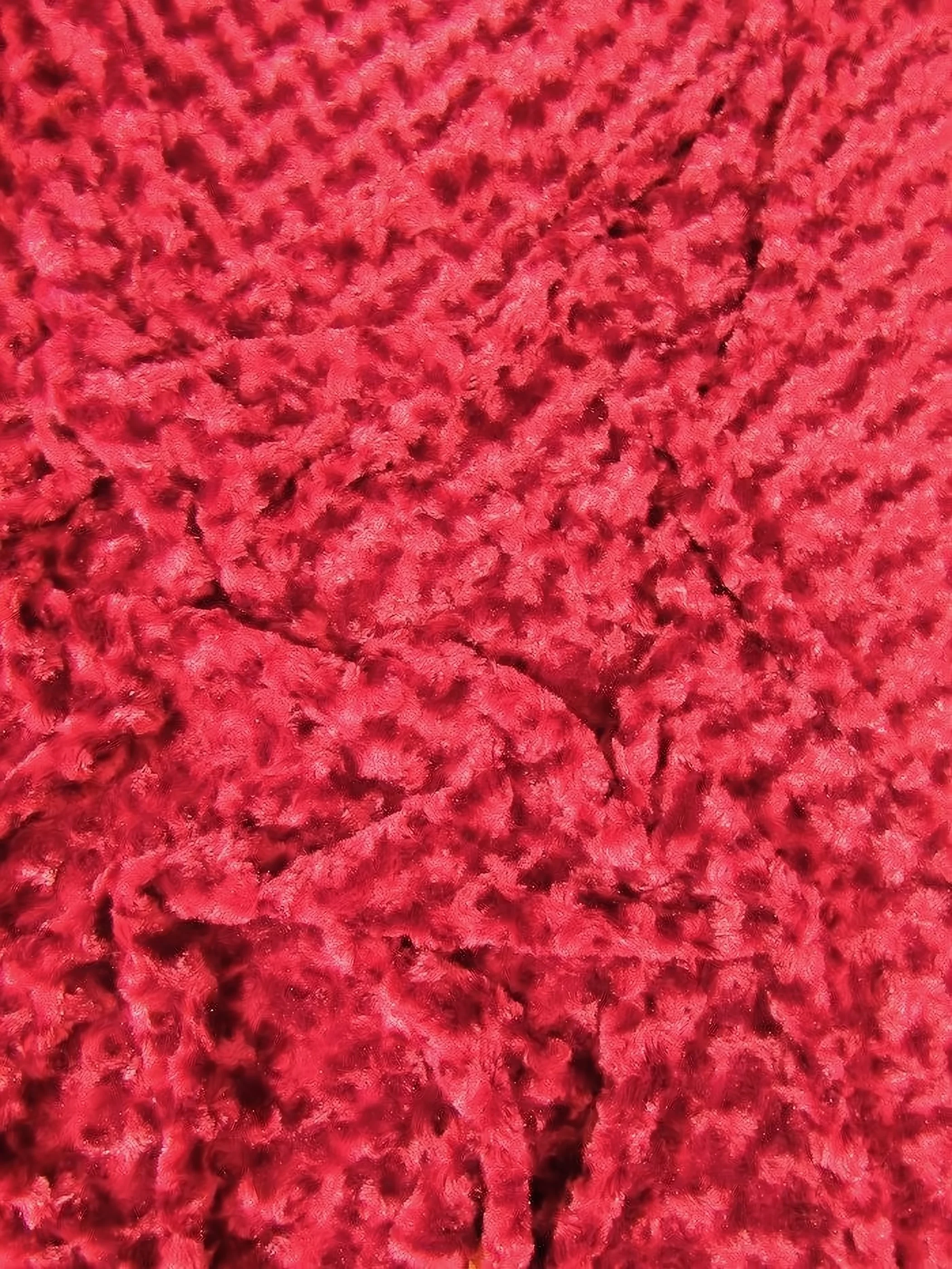 Red Fusion Minky Rose/Rosette Floral Baby Soft Fabric / Sold By The Yard 1 Red Fusion Minky Rose/Rosette Floral Baby Soft Fabric / Sold By The Yard