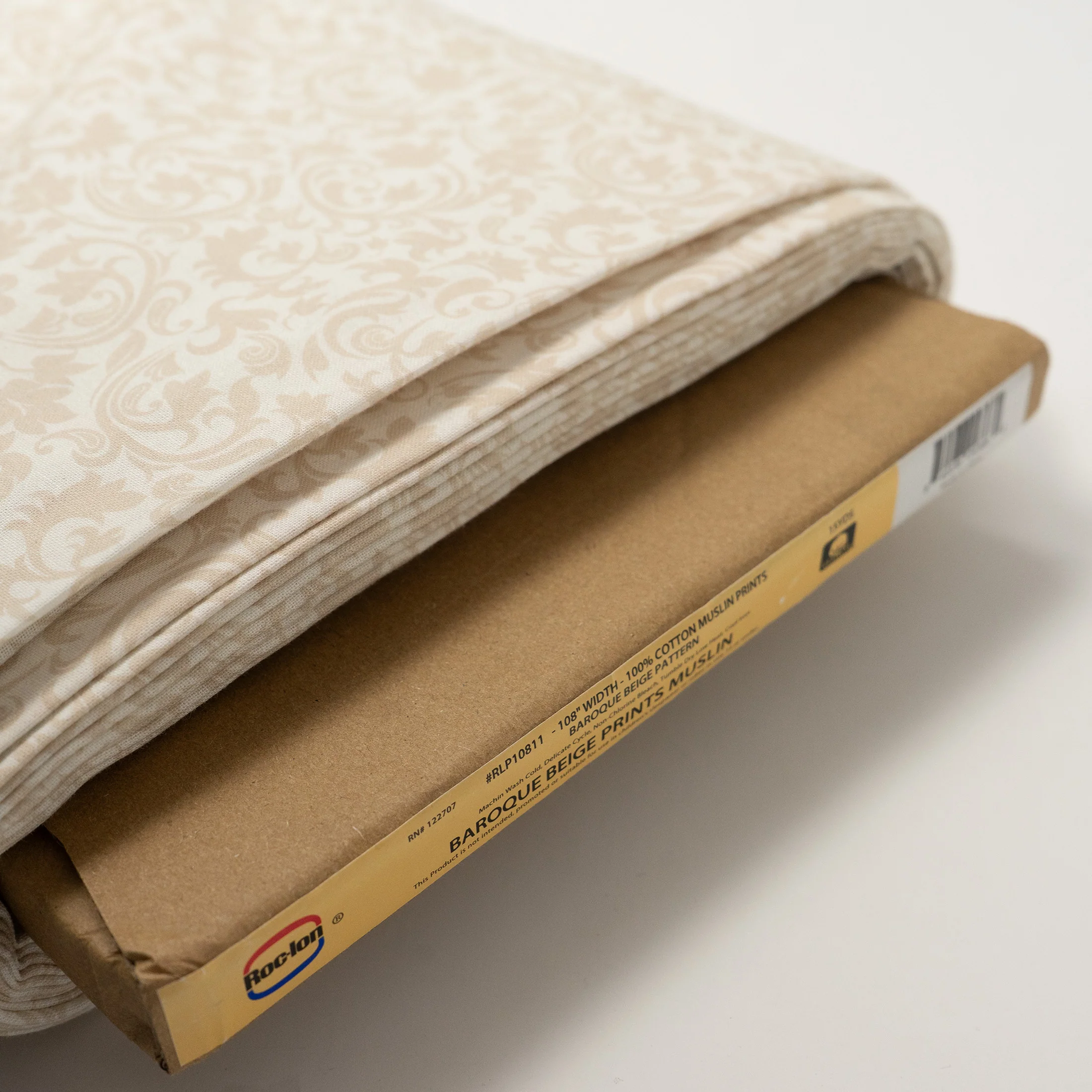 Roc-lon 100% Cotton, 108" Wide, Quilt Backing, Baroque Beige Pattern, Cut by Yard 3 Roc-lon 100% Cotton, 108" Wide, Quilt Backing, Baroque Beige Pattern, Cut by Yard