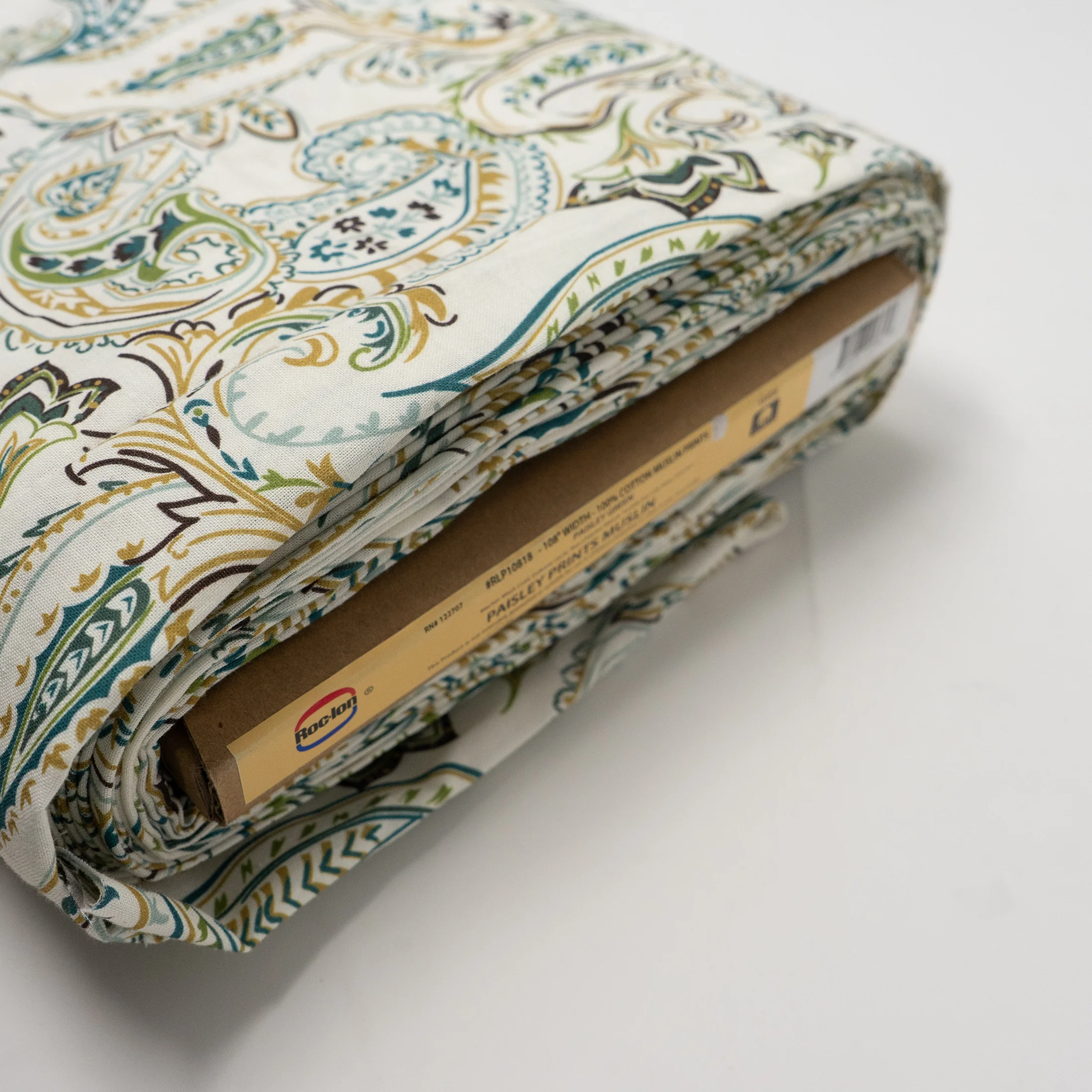 Roc-lon 100% Cotton, 108" Wide, Quilt Backing, Paisley Green, Cut by Yard 3 Roc-lon 100% Cotton, 108" Wide, Quilt Backing, Paisley Green, Cut by Yard