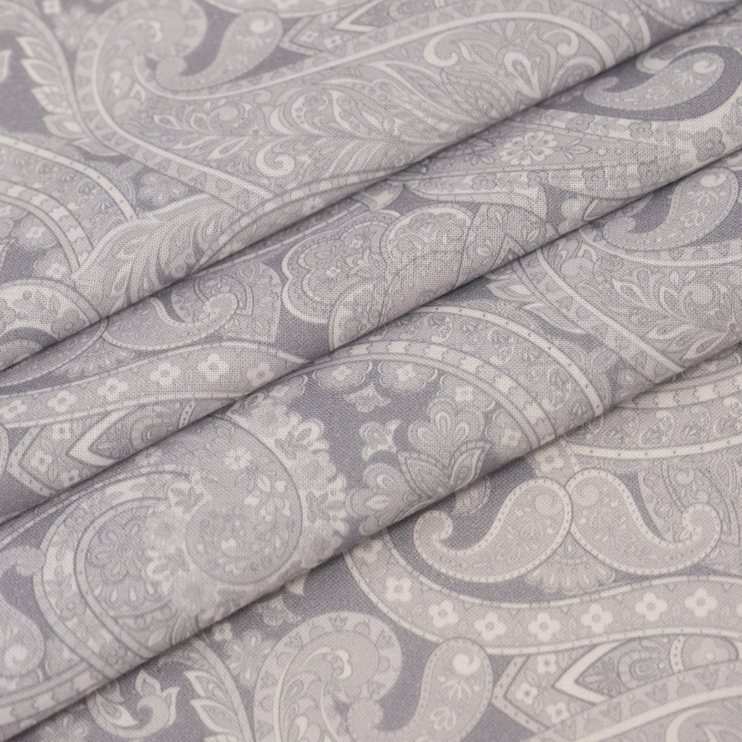 Roc-lon 100% Cotton, 108" Wide, Quilt Backing, Paisley Grey, Cut By Yard 2 Roc-lon 100% Cotton, 108" Wide, Quilt Backing, Paisley Grey, Cut By Yard