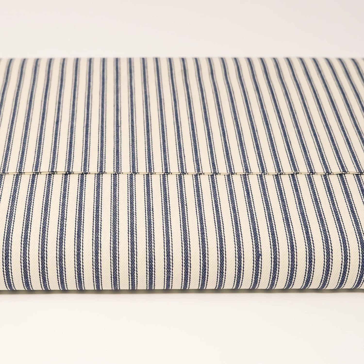 Roc-lon 100% Wide Cotton 44/45" Wide Woven Ticking Fabric for Sewing Quilt Craft Home Décor, Cut by Yard, Stripe Navy 2 Roc-lon 100% Wide Cotton 44/45" Wide Woven Ticking Fabric for Sewing Quilt Craft Home Décor, Cut by Yard, Stripe Navy