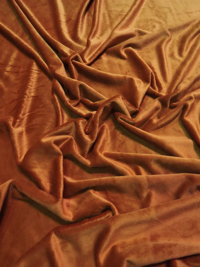 Rust Minky Solid Baby Soft Fabric 1 Rust Minky Solid Baby Soft Fabric