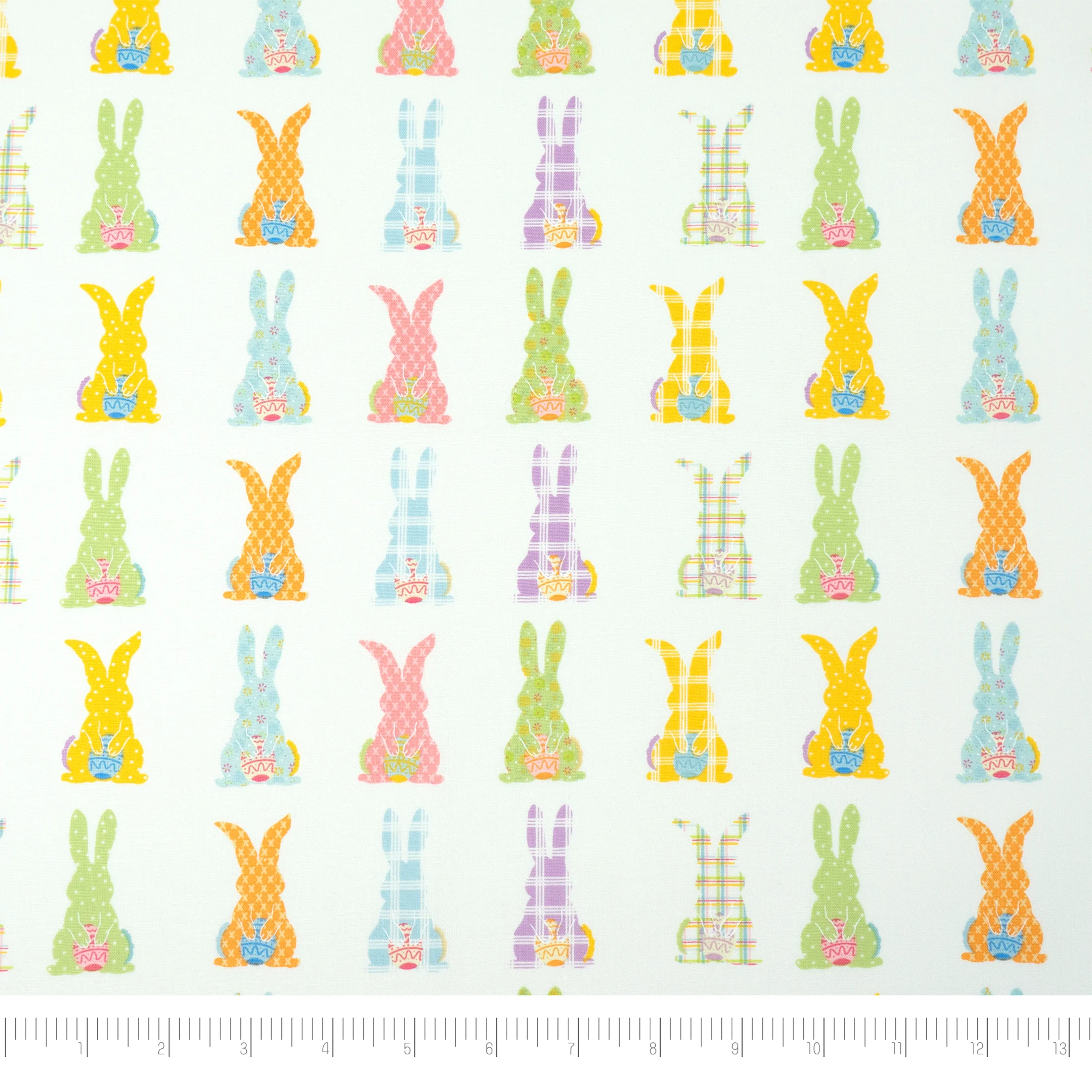 SINGER® Fabric, 100% Cotton, 44 Inch Wide, Colorful Bunny, Cut by the Yard 1 SINGER® Fabric, 100% Cotton, 44 Inch Wide, Colorful Bunny, Cut by the Yard