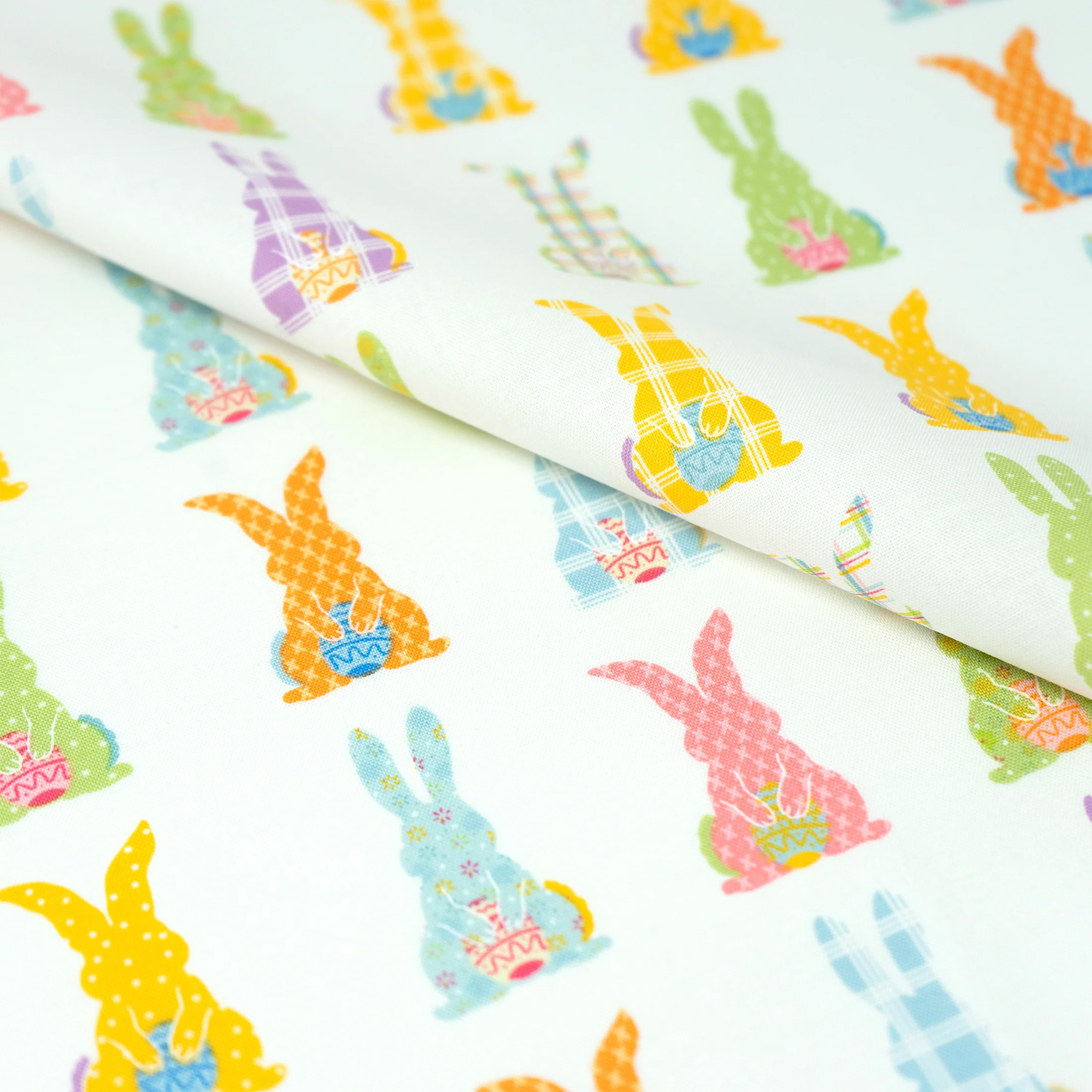 SINGER® Fabric, 100% Cotton, 44 Inch Wide, Colorful Bunny, Cut by the Yard 2 SINGER® Fabric, 100% Cotton, 44 Inch Wide, Colorful Bunny, Cut by the Yard