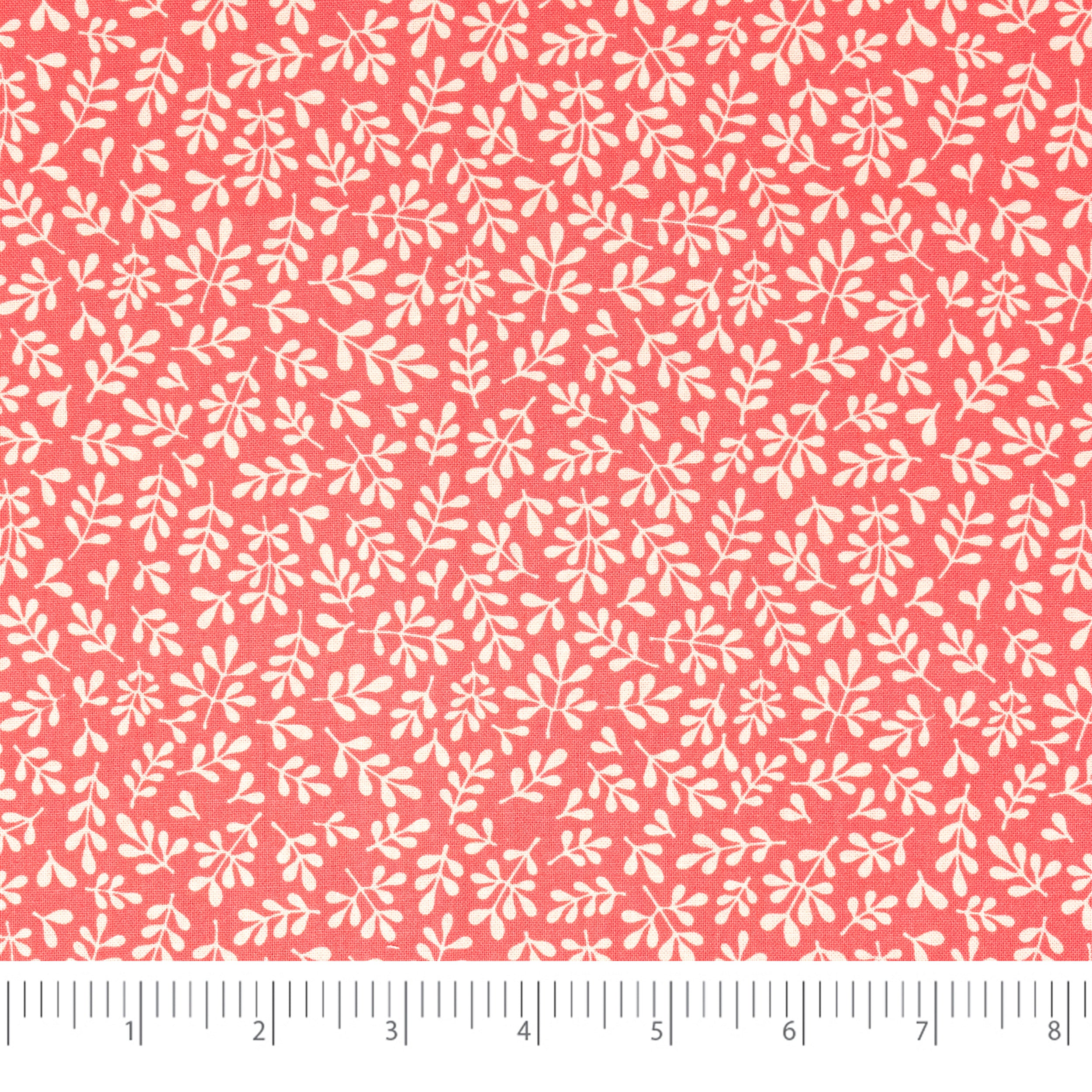 SINGER® Fabric, 100% Cotton, 44 Inch Wide, Pink Leaves, Cut by the Yard 1 SINGER® Fabric, 100% Cotton, 44 Inch Wide, Pink Leaves, Cut by the Yard