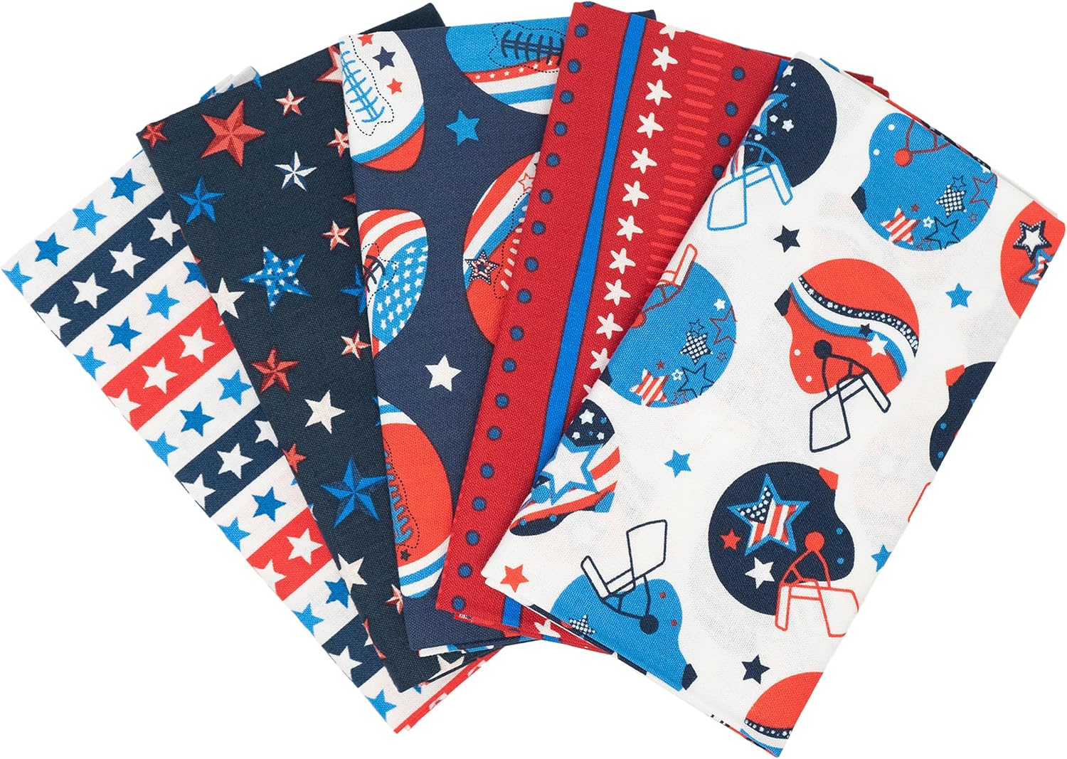 SINGER® Fabric, 100% Cotton, 18 x 21 Inches, 5 Piece Fat Quarter Bundle 40 SINGER® Fabric, 100% Cotton, 18 x 21 Inches, 5 Piece Fat Quarter Bundle