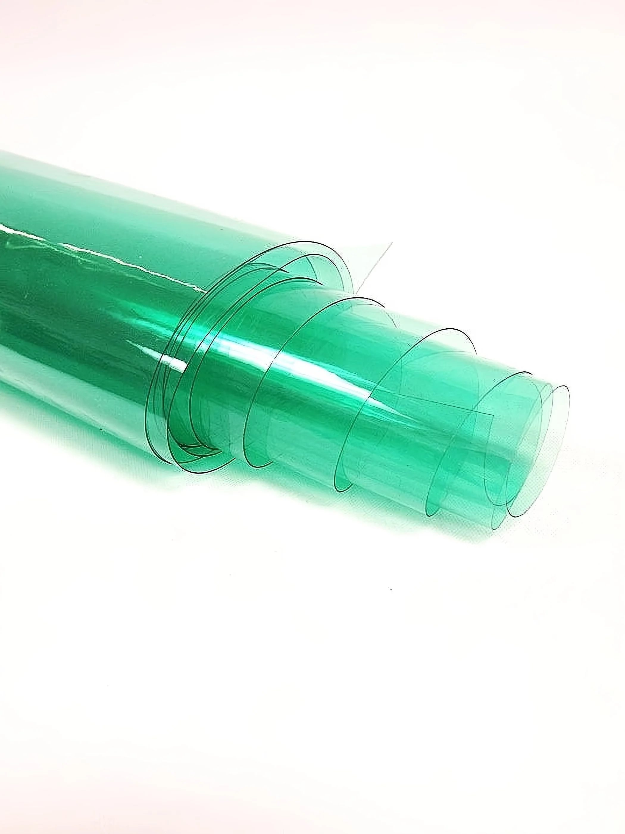 Aqua (12 Gauge) Tinted Plastic Vinyl Fabric / Sold By The Yard 1 Aqua (12 Gauge) Tinted Plastic Vinyl Fabric / Sold By The Yard