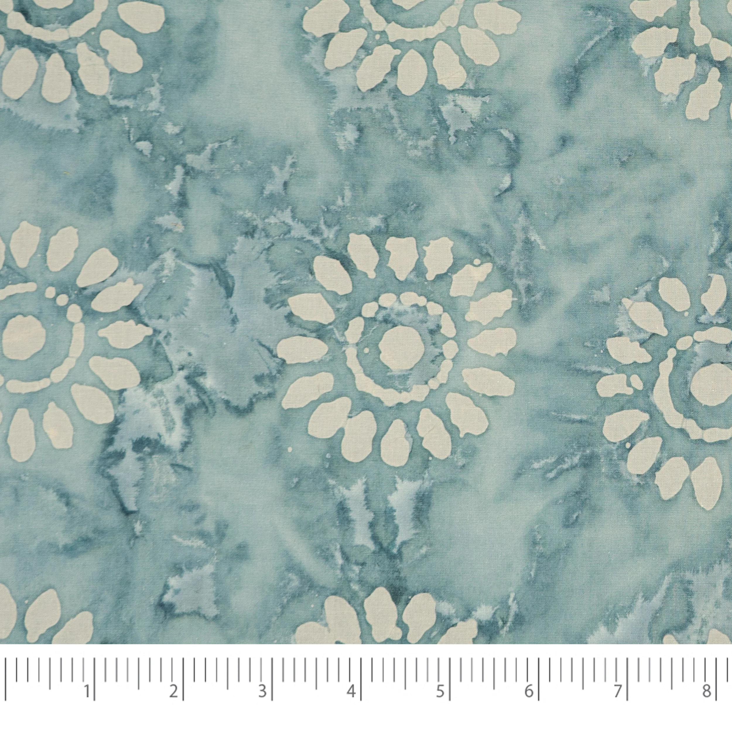 SINGER® Fabric 100% Cotton Batik Collection 42 inch Wide Cadet Blue Sunflower Cut by the Yard 1 SINGER® Fabric 100% Cotton Batik Collection 42 inch Wide Cadet Blue Sunflower Cut by the Yard