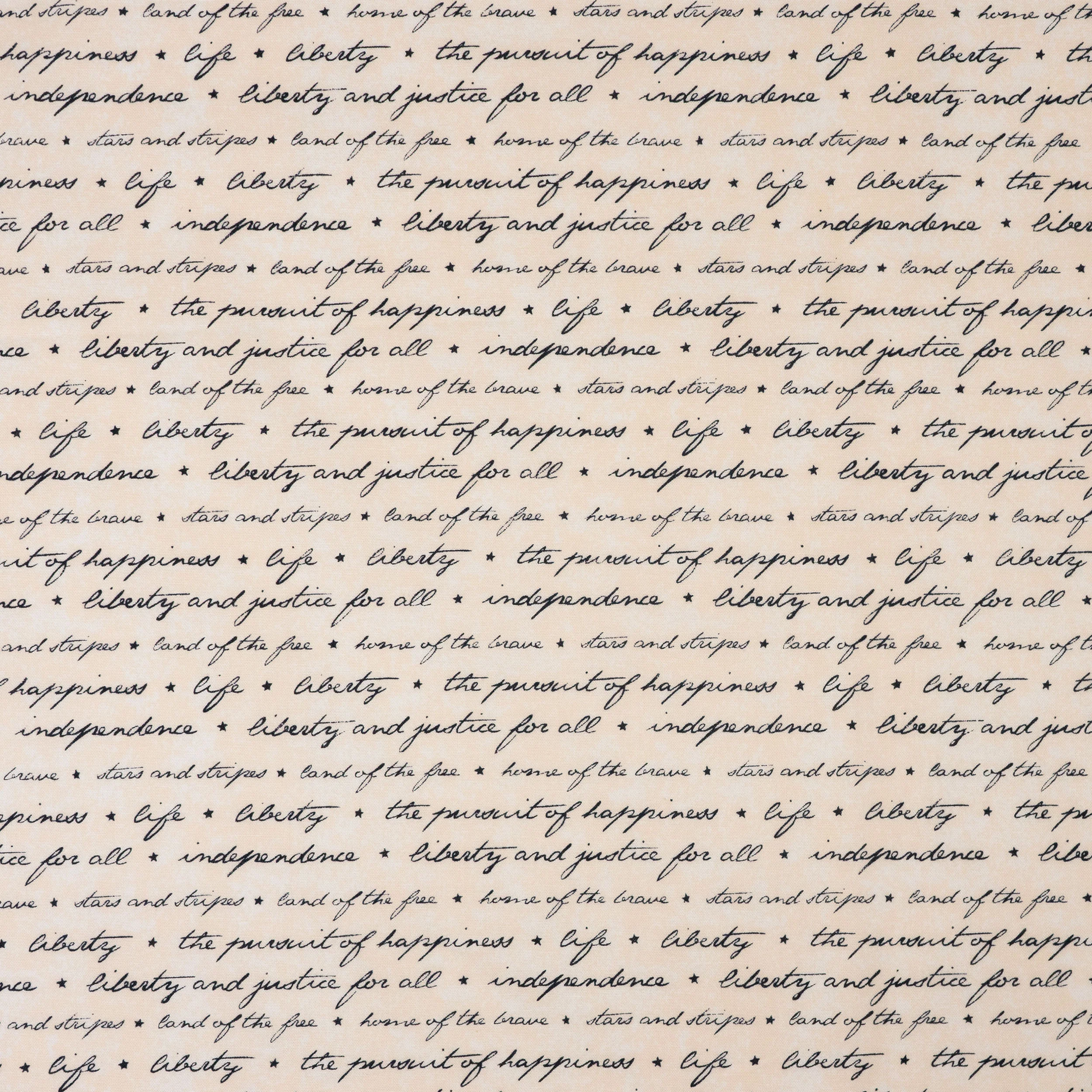 SINGER® Fabric, 100% Cotton, Liberty Justice For All, Cut by the Yard 1 SINGER® Fabric, 100% Cotton, Liberty Justice For All, Cut by the Yard