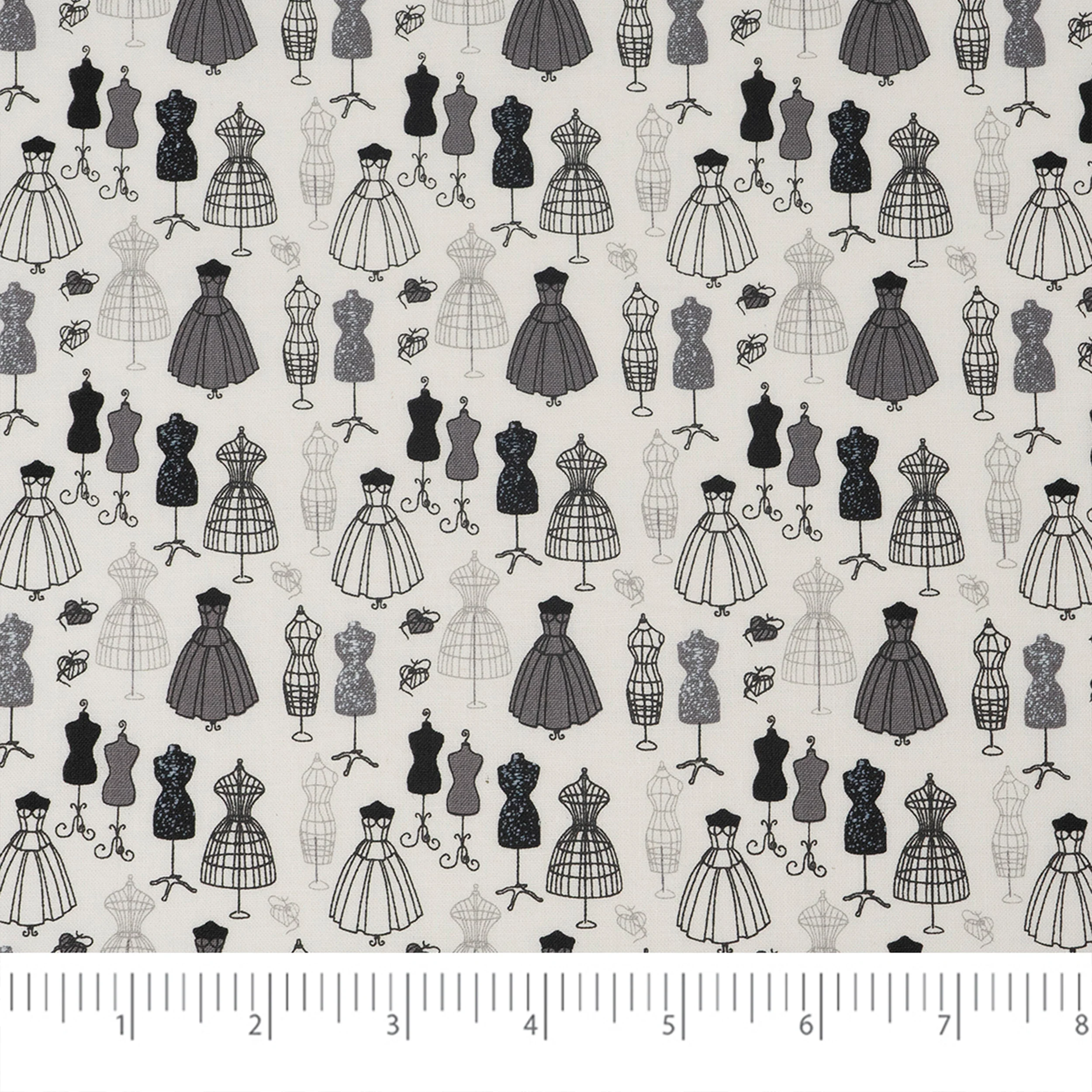 SINGER® Fabric, 100% Cotton, Singer Dress Forms, Cut by the Yard 2 SINGER® Fabric, 100% Cotton, Singer Dress Forms, Cut by the Yard